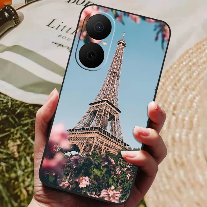 Shockproof Flower Astronaut Soft Silicone Phone Case Bumper Cover