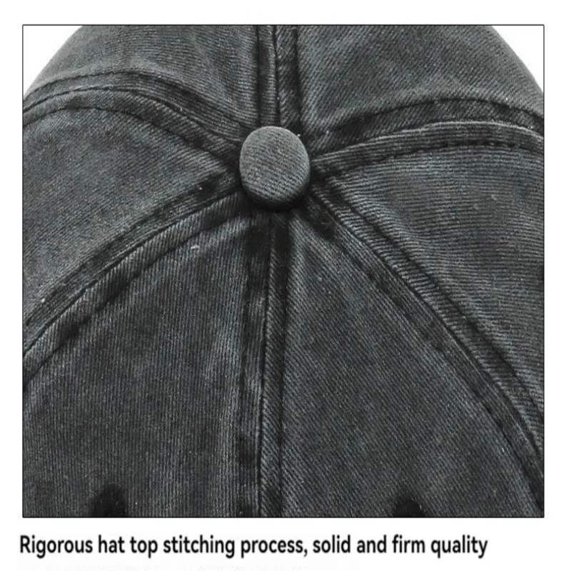 Hat Men's Spring/Summer Trend Embroidered Cowboy Baseball Hat Duck Tongue Hat Outdoor Travel Sunshade Hat