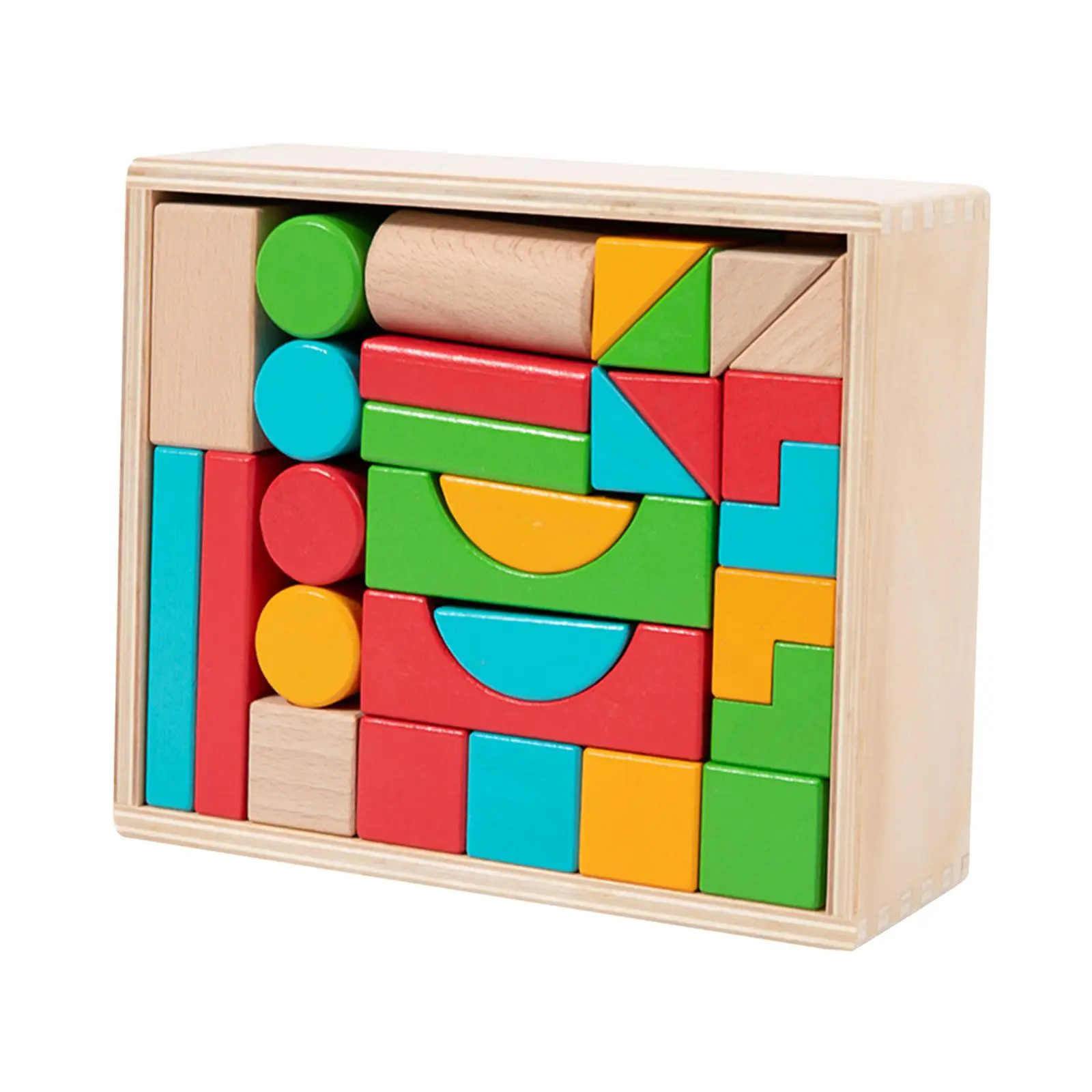

Wooden Learning Geometry Geometric Shapes for Elementary School Teaching