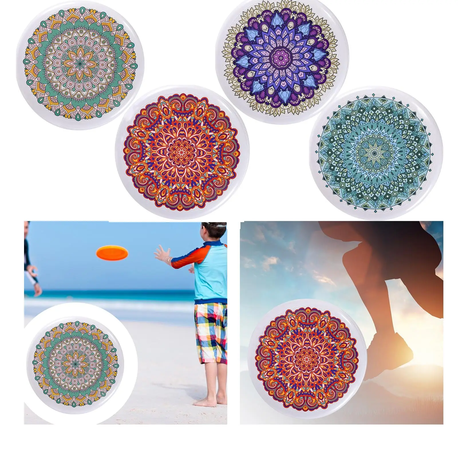 Flying Round Discs Outdoor Throwing Party Favor Camping Flying Saucers Toys