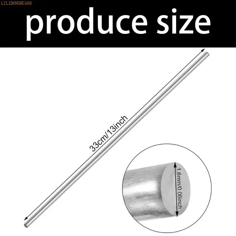 J1HA 20PCS Fluxless 용접 와이어 1.6mm 알루미늄 합금 막대 부드러운 용접 작업을위한 쉬운 녹는 기술 납땜 막대