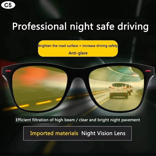 Lunettes de Vision nocturne monture PC lunettes de soleil polarisées hommes Sport de plein air lunettes de soleil jour Vision nocturne pilote lunettes de nuit lunettes 2 Lunettes de Vision nocturne monture PC lunettes de soleil polarisées hommes Sport de plein air lunettes de soleil jour Vision nocturne pilote lunettes de nuit lunettes 2
