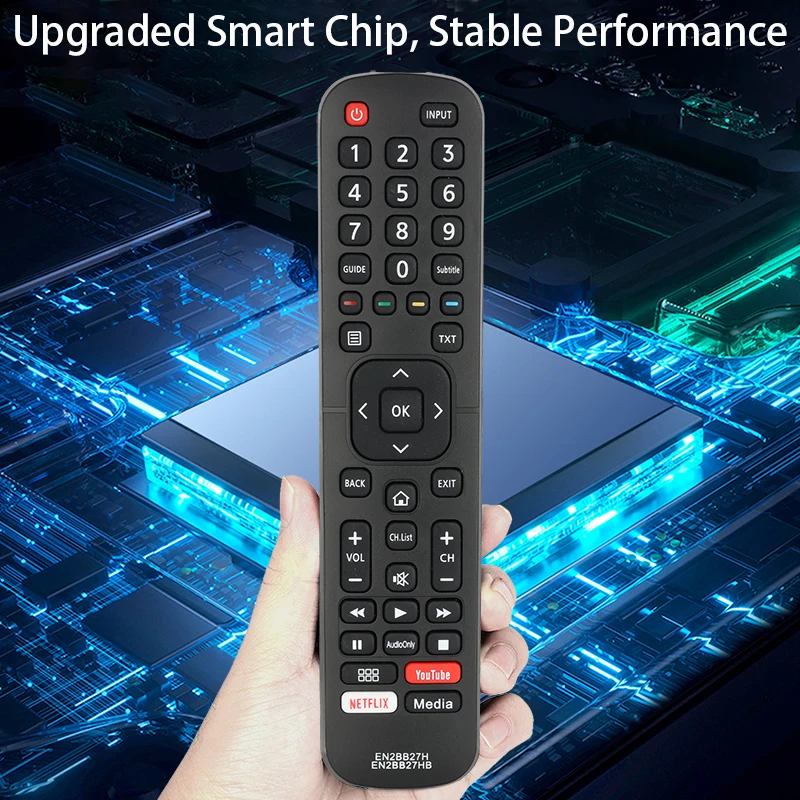 ALLIMITY Telecomando Sostituzione EN2BB27H Per TV Smart FHD/UHD - Compatibile Con H32A5600, H43A6100, H55A6120 E Altri