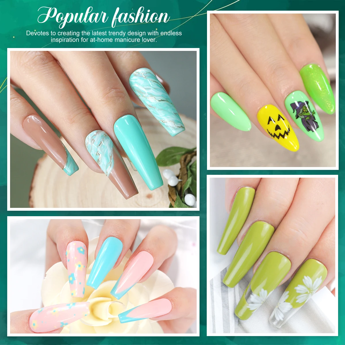 라이메걸 네일 젤 폴리쉬 세트, 매니큐어 고광택 세미 퍼머넌트 쏙 오프 에나멜 키트, 네일 아트 살롱용 컬러풀 네일 젤