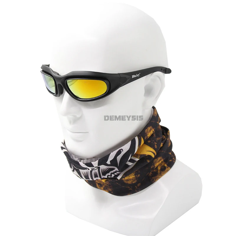 Lunettes de soleil polarisées DulSunglasses pour hommes, lunettes de tir pour la chasse Airsoft, protection UV400, lunettes militaires pour la randonnée dans le désert, Destroy AndrPolarized