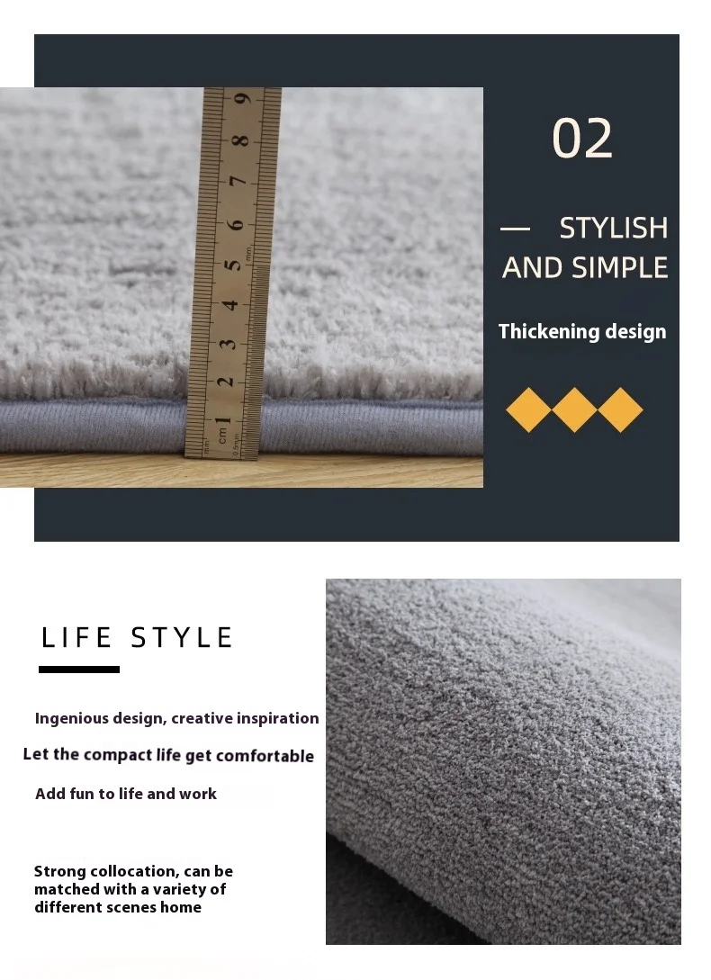 Floor Mat VIAKAM Solid Colour Simple Bathroom Doorway Absorbent