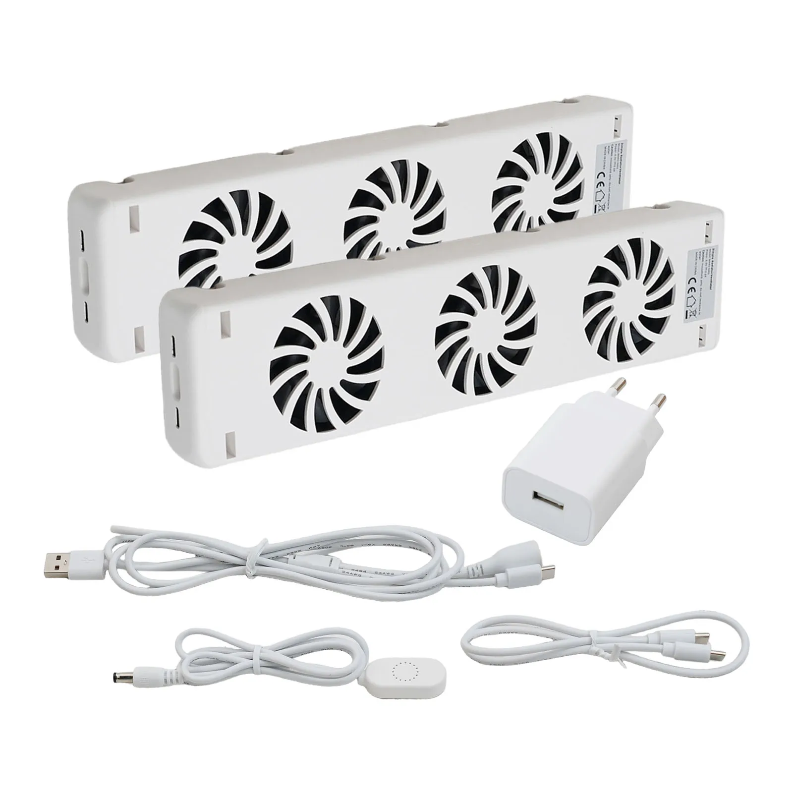3-Fan Magnetic Fireplace Cooling Fan 300*69*30mm Heater Radiator Automatic Thermostat Cooling Fan For Home Apartment Heater