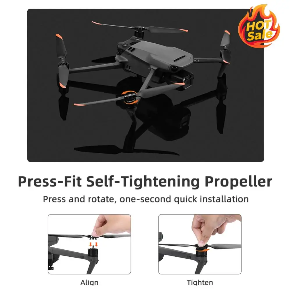2쌍 9453T 프로펠러 경량 스크류 윙 프로펠러 블레이드 교체 액세서리 DJI Mavic 3/Mavic 3 Pro/Mavic 3 Classic용
