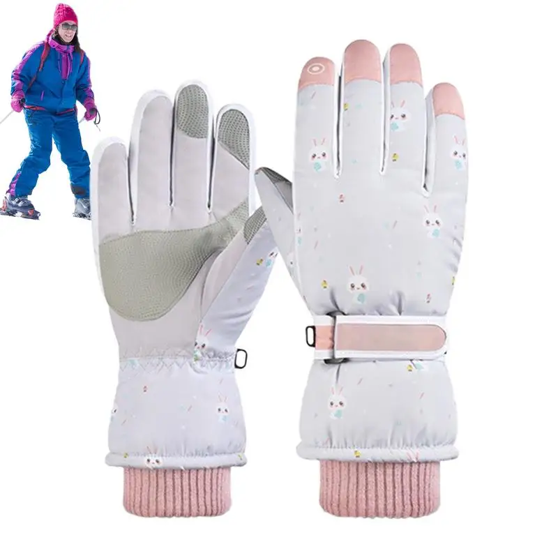 

Winter Cycling Gloves Women Waterproof Full Finger Sports Touchscreen Gloves Warm Winter Gear For Mountaineering Motorcycling