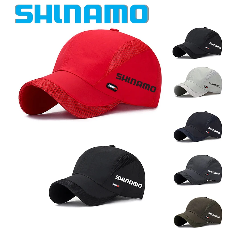 

2023 Summer Outdoor Fishing Cap Mesh Breathable Quick Dry Cap Sports Cycling Cap Fast Dry Sun Hat Women's Men's Baseball Cap