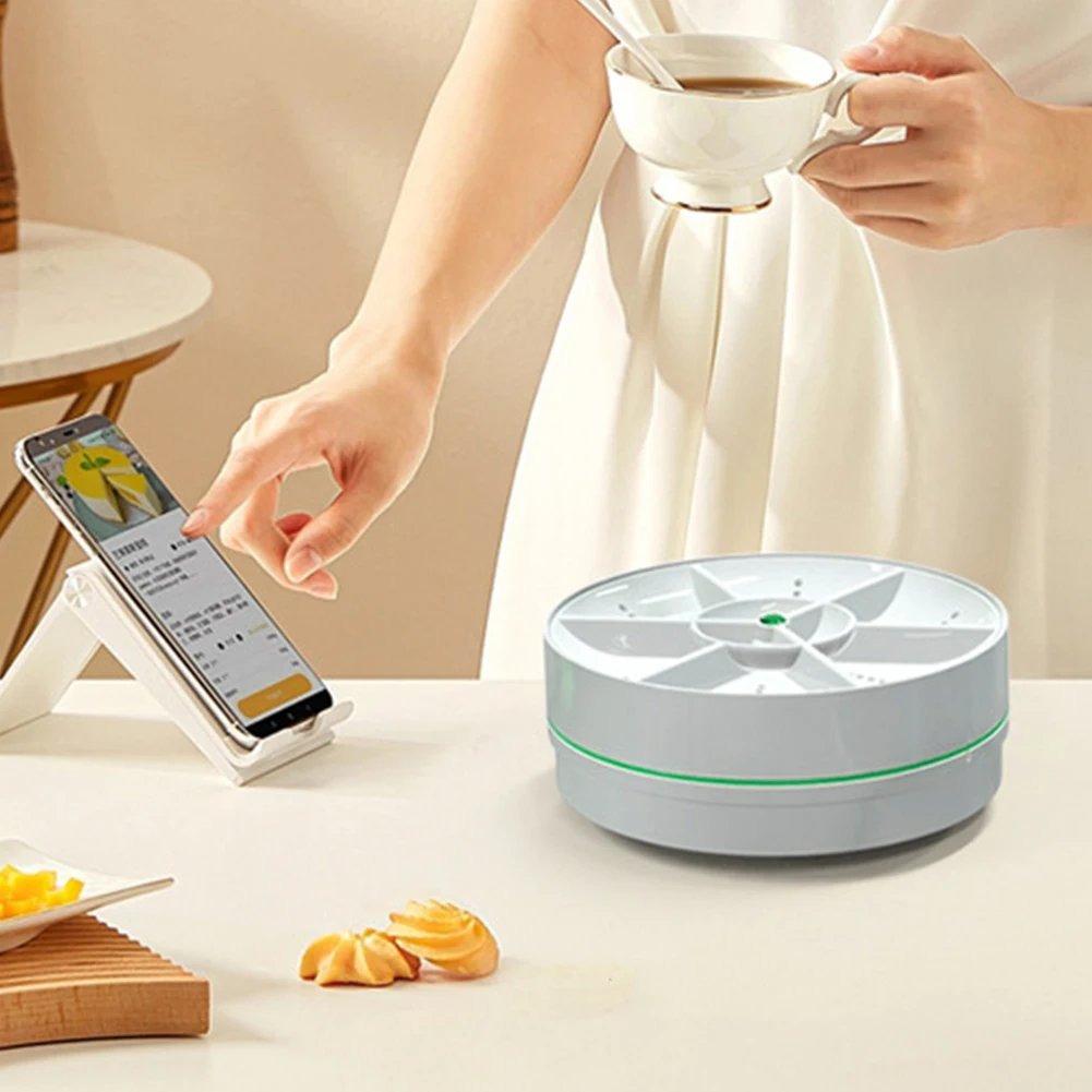 Household Sink Turbo Dishwasher Portable Ultrasonic Dish Washer USB Rechargeable Vegetable Washing Machine Household Device 3