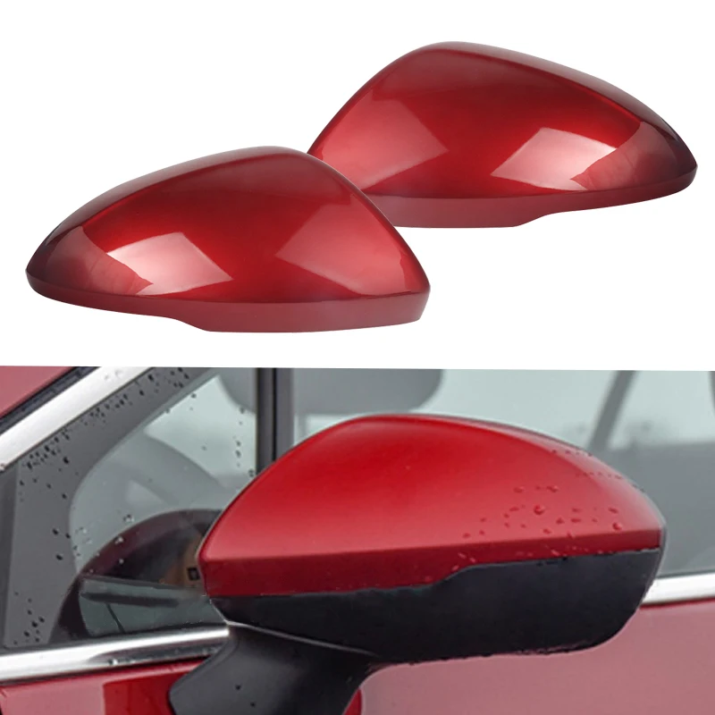 

1 Pair Red Car Left Right Side Rearview Mirror Cover Shell Cap Fit for Chevrolet Cruze 2017 2018 2019 High Qulity New