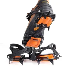 Cubrezapatos antideslizantes para hielo y nieve, cubiertas profesionales de 10 dientes para montañismo al aire libre y escalada en hielo, crampones de 10 dientes
