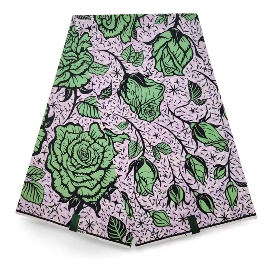 

New Original Multicolor Ankara Fabric 100% Cotton African Wax Fabric Block Prints Batik Dutch Fabric 6Yards DIY For Sewing Cloth