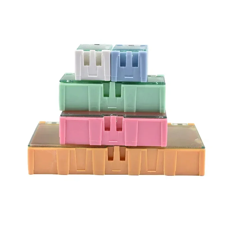 1-10pcs 미니 스토리지 박스 IC 전자 부품 컨테이너 케이스 SMD 요소 부품 상자 저항 커패시턴스 스토리지 케이스