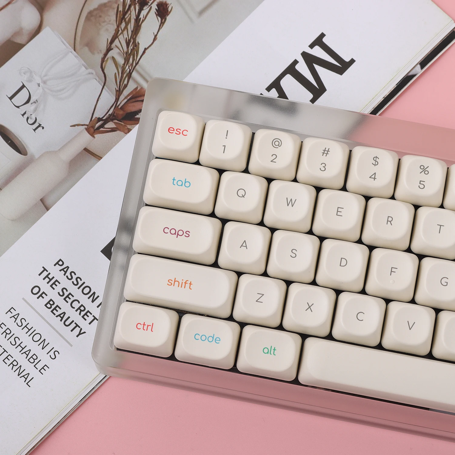 MiFuny белые круглые клавиши PBT MOA для механической клавиатуры ...