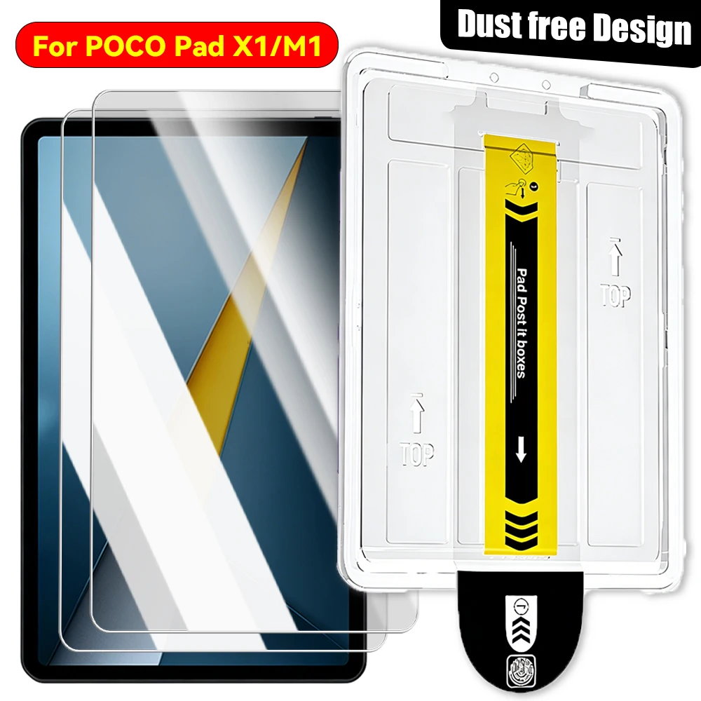 3-Pack Easy-Install HD Clear Tempered Glass Screen Protector - Anti-Scratch Protective Films