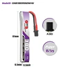 GNB 1S 3.8V 380mAh 60C Lipo Battery Cabled A30 BT2.0 High Current Discharge Connector For FPV RC Tiny Whoop Drone 3.8v Battery 4