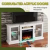 Fireplace TV Stand for 65" TVs, Entertainment Center with 18 Inch Electric Fireplace, TV Console with Open Shelves 4