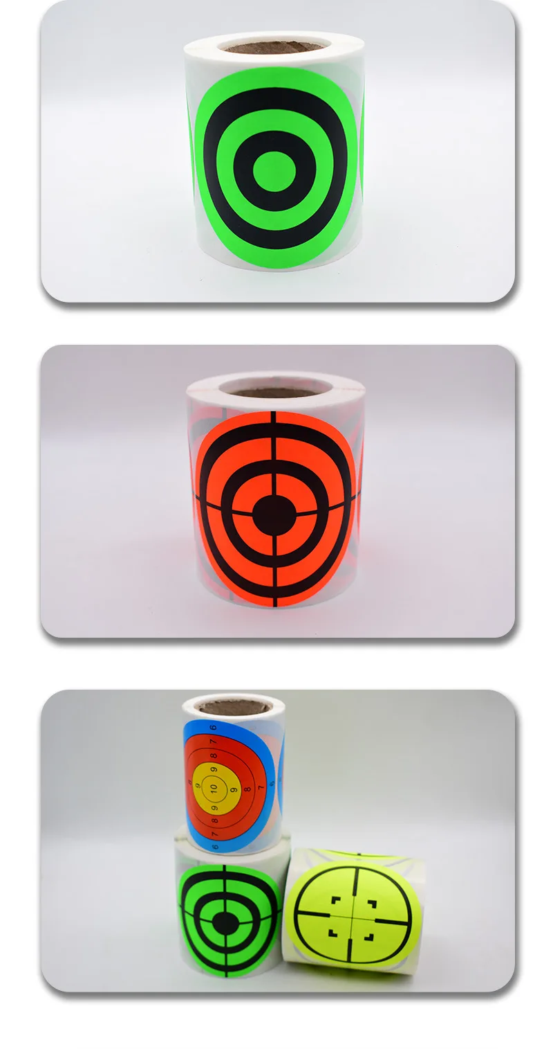 50 Stks Schieten Doelen 8 Inch Zelfklevend Papier Reactieve Splatter Doelen Stickers Voor Pistool Geweer Pistool