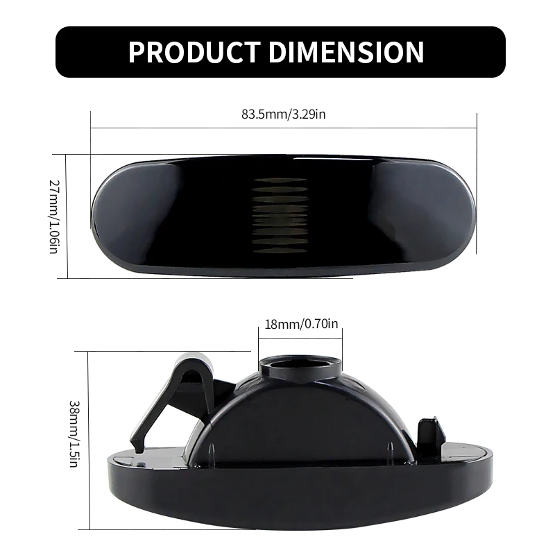 2PCS Fit Fender 사이드 라이트 하우징 Citroen Nemo 패널 에스테이트 밴 푸조 Bipper Tepee Fiat Idea Grande Punto MK3 전용 커버