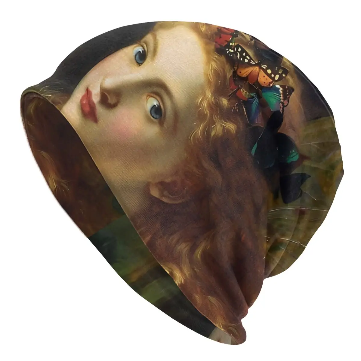 

Vintage Bonnet Homme Outdoor Thin Skullies Beanies Oil Painting Art Caps For Men Women Creative Hats