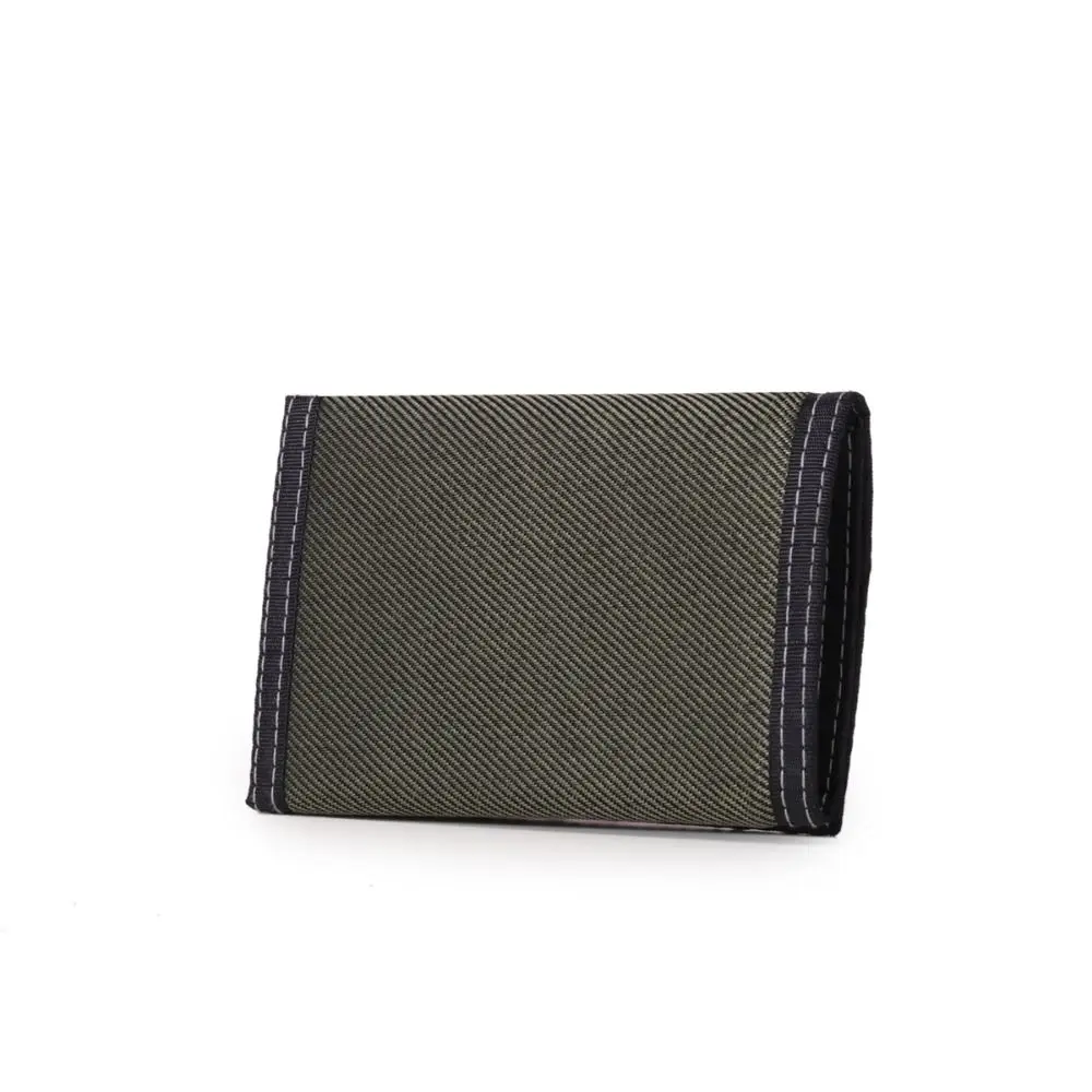 Compact Canvas Trifold Wallet - Versatile Men's Card & Cash Holder