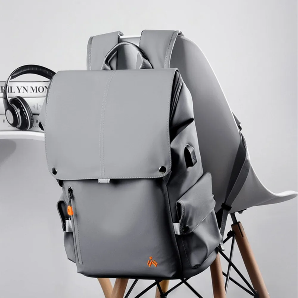 

Waterproof Backpack Big Capacity Laptop Tablet Storage Pack Student Schoolbag Outdoor Travel Shoulder Bag Handbag USB Port Tote