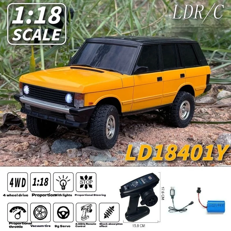 Voiture RC 18401 PRO Blanc/Jaune 2.4GHz 4WD Tout Terrain