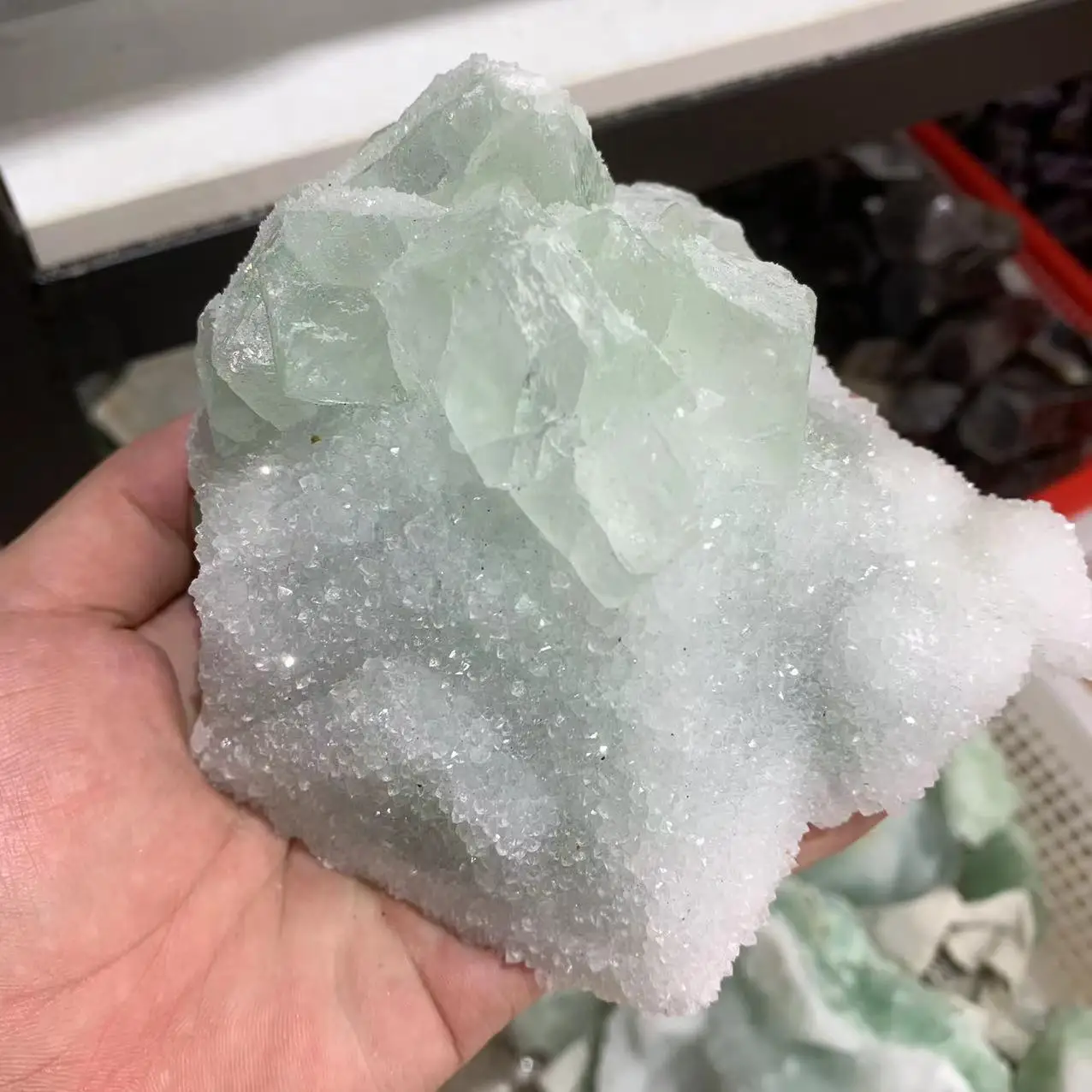 

Beautiful Natural Fluorite Raw Stone Crystal Cluster Home Decoration Specimen Spiritual Energy Healing Gift