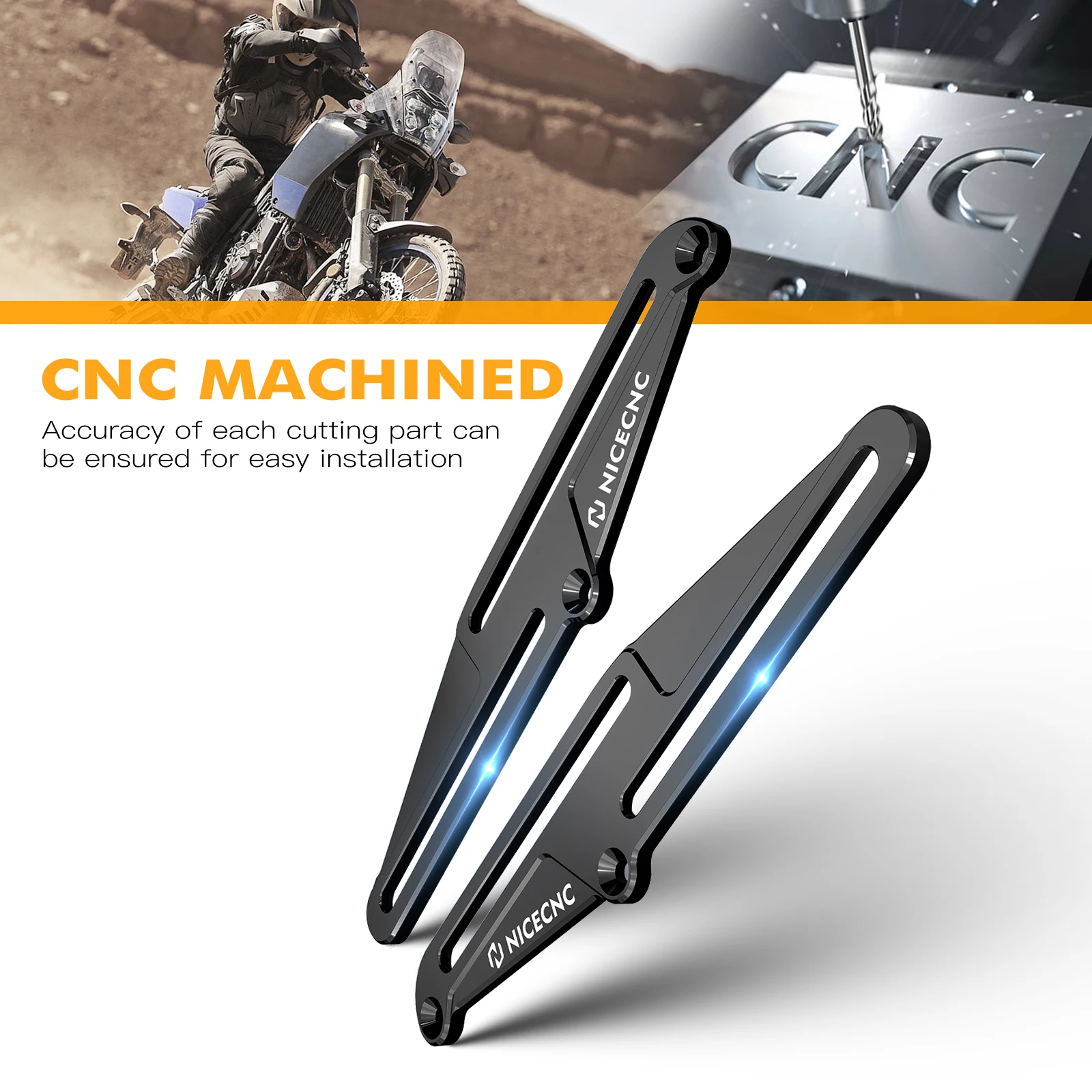 Für Yamaha Tenere 700 T700 XTZ 700 Tenere 700 2019-2023 NICECNC Windschutzscheibenversteller Halterung Windschutzscheibenhalter Armaturenbrett-Stabilisator – Detail 3