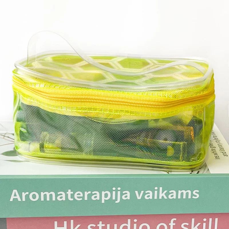 Women Portable Travel Wash Bag Color Transparent Waterproof Makeup Storage Pouch Large Capacity Cosmetic Organizer Beauty Case