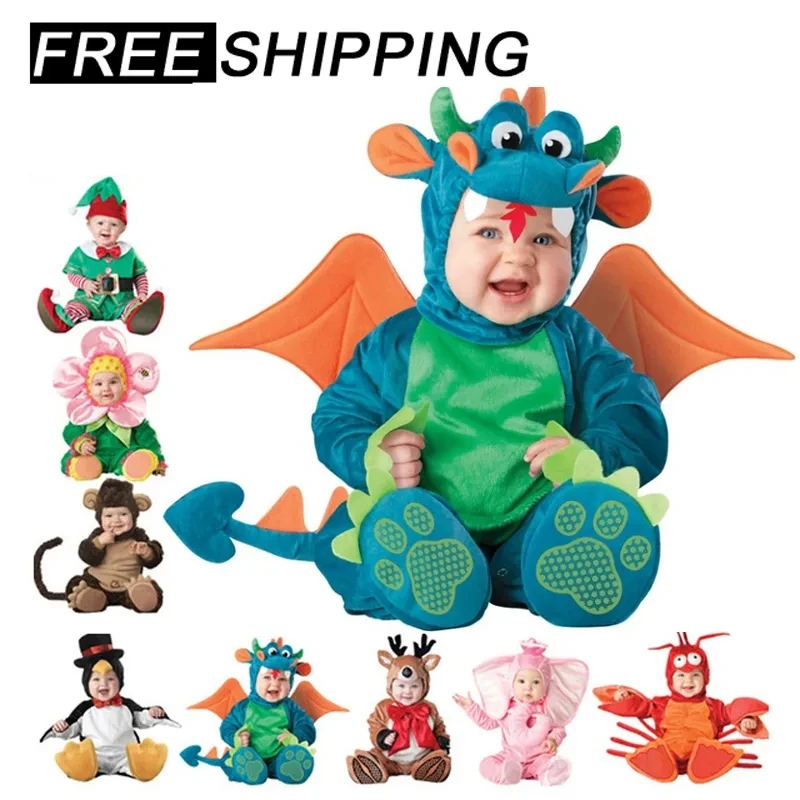 ChristmasHalloweenCostumeBabyBoyClothesGirlsSnowChildDeer