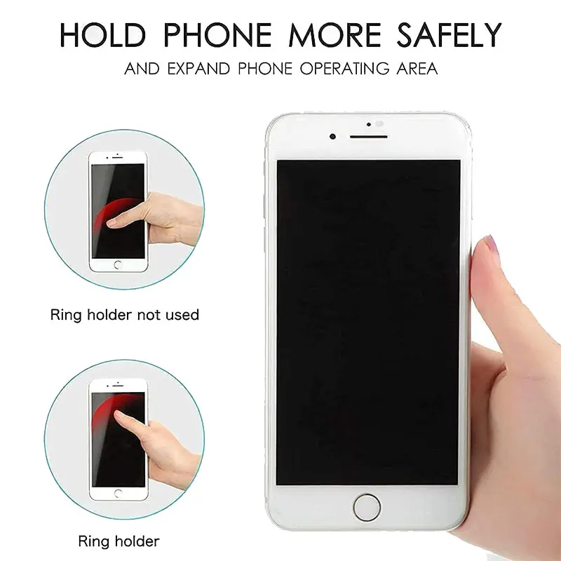 Enhanced Universal Phone Grip with Expanding Kickstand & Adhesive Holder