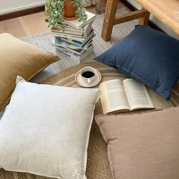 Thicken Cotton Linen Sofa Cushion Cover Decoration Throw Pillow Cover Waist Pillowcase Pillows for Sofa Bed Chair Couch Decor 2