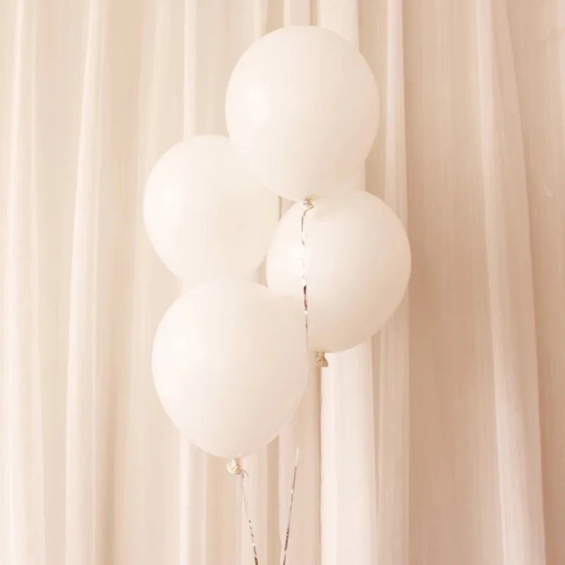 Paquete De 114 Globos Blancos De Látex Para Fiestas En Diferentes