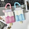 MINKYS Kawaii Animal 3 inch Kpop Photocard Holder Photo Card Holder Bag Pendant Back To School Stationery 6