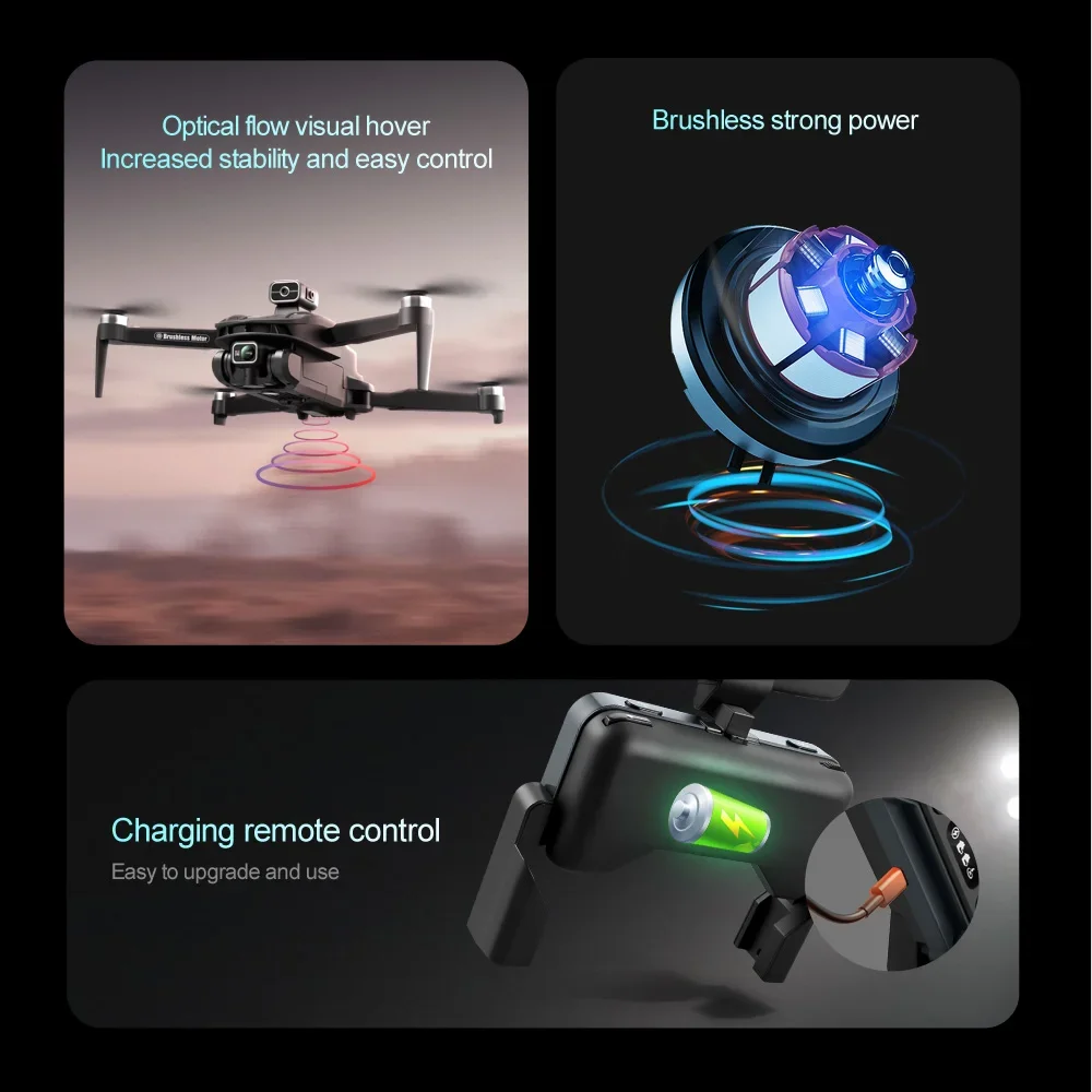 Description Picture 4 of itemV168 MAX PRO Drone GPS 8K Professional With HD Camera 5G WIFI FPV Brushless RC Quadcopter Obstacle Avoidance Automatic Return