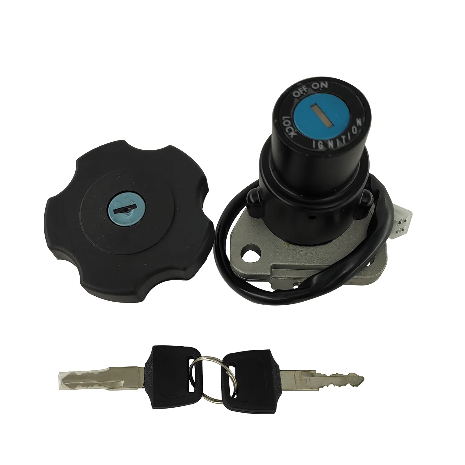 Motorcycle Ignition Switch Gas Tank Fuel Cap Ignition Switch Lock Key For Yamaha XT600 1990-1995 XT225 DT200 DT200R 1991-1994 TW200 2003 -