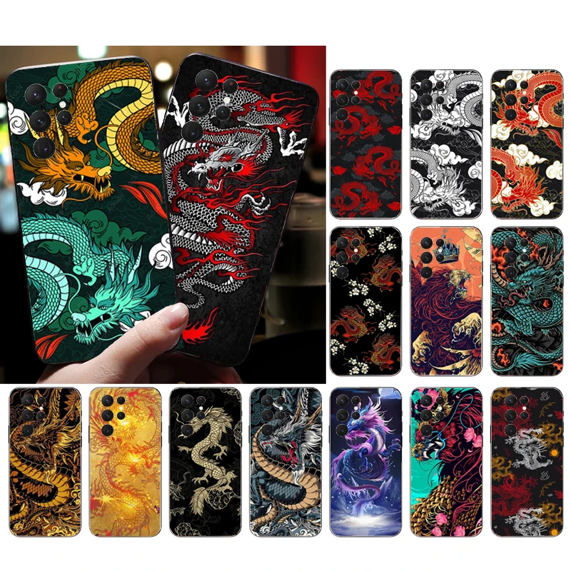 

Fashion Cute China Dragon Phone Case For Samsung A52S A21S A33 A23 A13 A14 A32 A52 A53 A54 A51 A71 M51