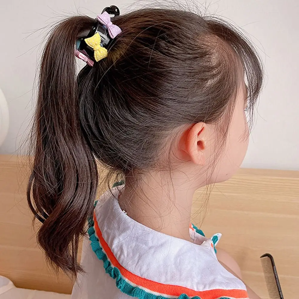 Bow Hairpin Cherry Hair Accessory Korean Style Hair Clip Ponytail Buckle Ponytail Holder Children Girl Hair Claw