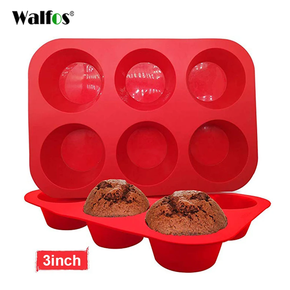 1pc Nonstick Silicone Air Fryer Muffin Pans - 7 Cavity Round Pudding Cupcake  Recipe Tray Bakeware for Healthy and Delicious Baking