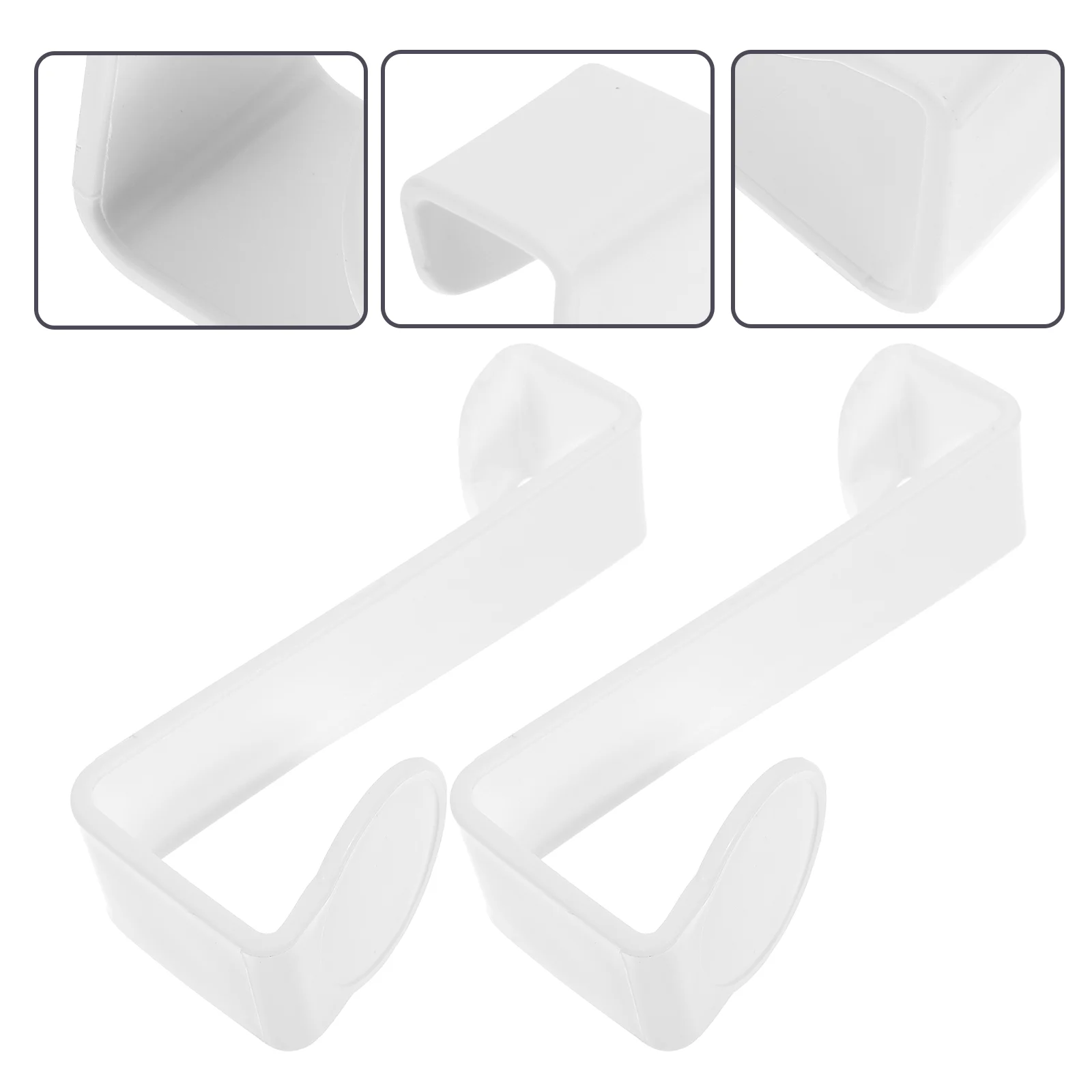 

2 Pcs Plastic Hangers Multifunctional Z Hook Bathroom Desk Lamp Toilet Lid Kids Toilet Seatsss White Seat Cabinet Child