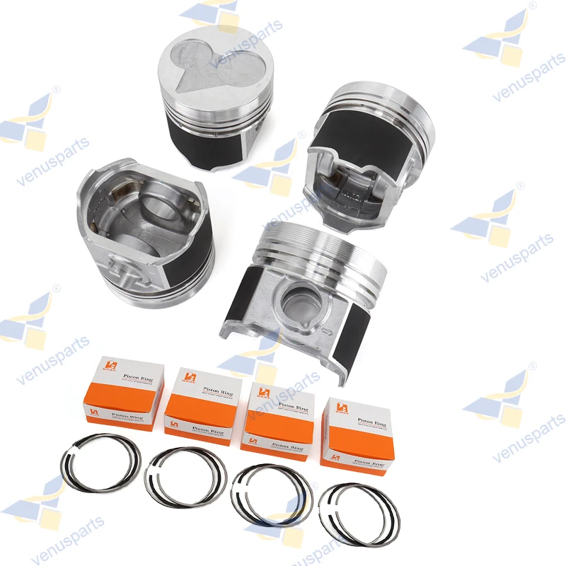 

For Kubota V2203 D1703 Piston + Pin +Ring Set 87*2HK+2+5 4-cylinde STD Engine Parts 1A091-21114