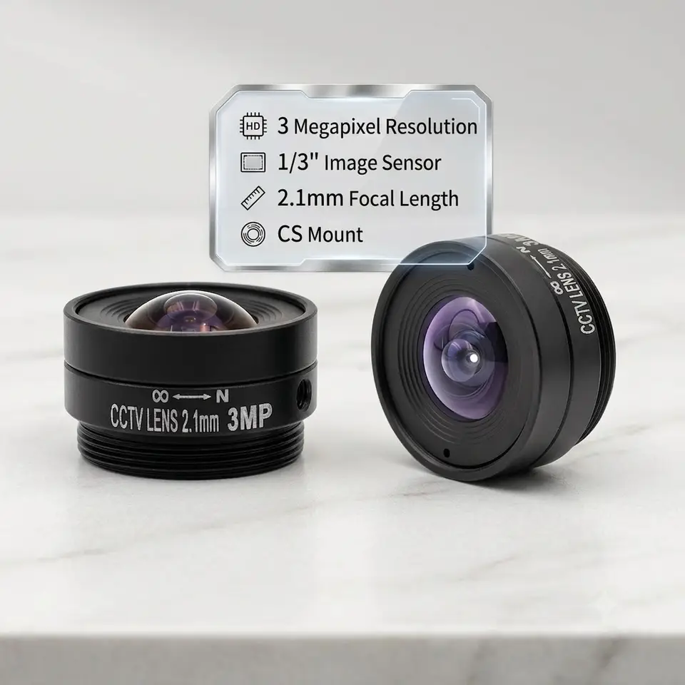 5MP CS Mount CCTV Lens 2.1mm 2.8mm 4mm 6mm 8mm 12mm 16mm 25mm Fixed Focal 650nm IR Filter Day Night Vision Security Camera Optic image 11