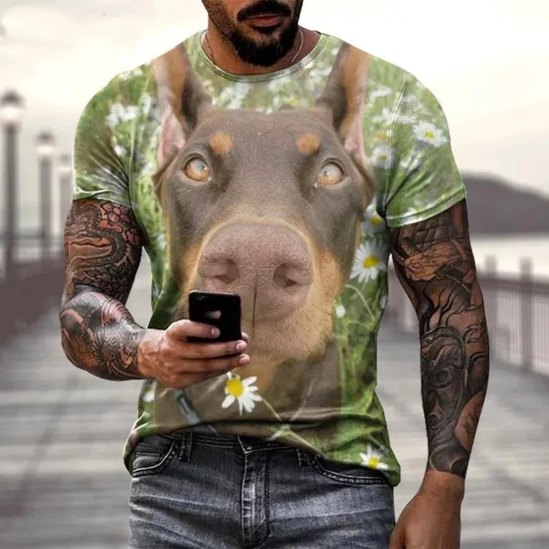 Mens Casual Short Sleeve Oversized T Shirt