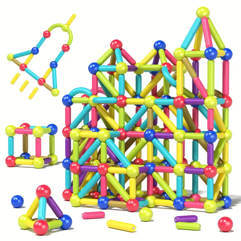 108pcs versatile magnetic wand for boys and girls to develop intellectual thinking toys
