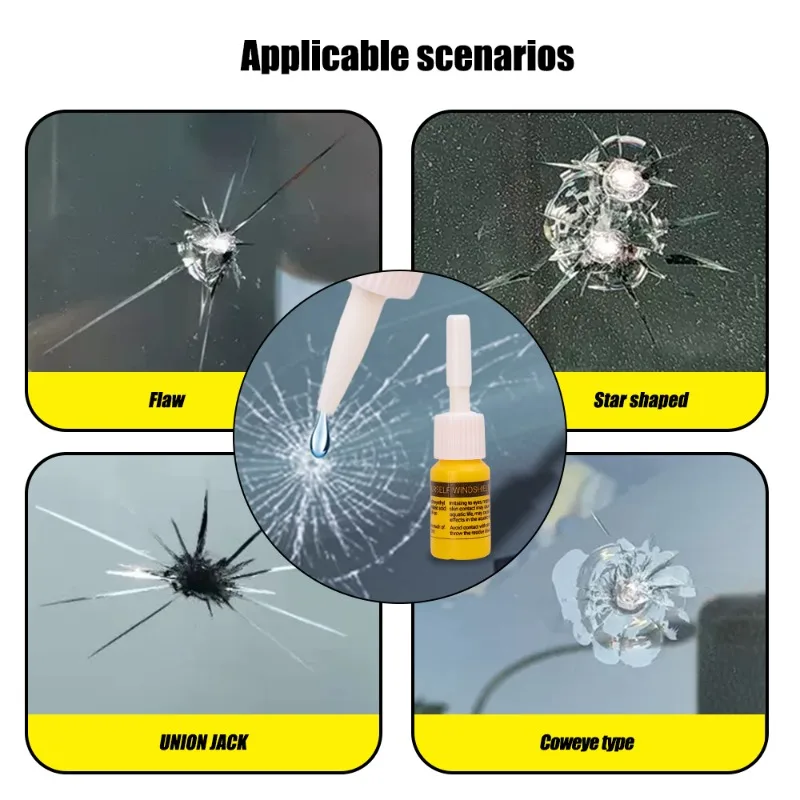 Car Glass Repair Tool Car Scratch Repair Kit DIY Car Windshield Crack Restore Tool
