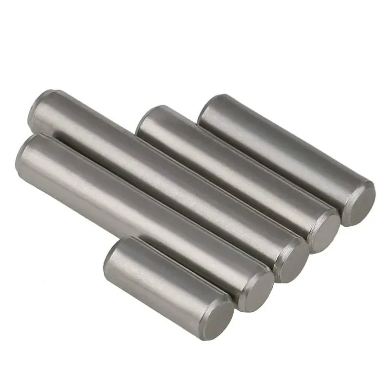 Cylindrical Pin Locating Dowel 304 Stainless Steel Fixed Shaft Solid Rod GB119 4~100mm 2-20/M0.8 M1 M1.5 M2 M2.5 M3 M4 M5 M6 M8 cylindrical locating dowel pin