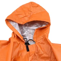 3 en 1 imperméable adulte Long imperméable femmes hommes manteau de pluie veste à capuche Poncho pour randonnée en plein air voyage pêche vêtements de pluie costume 6